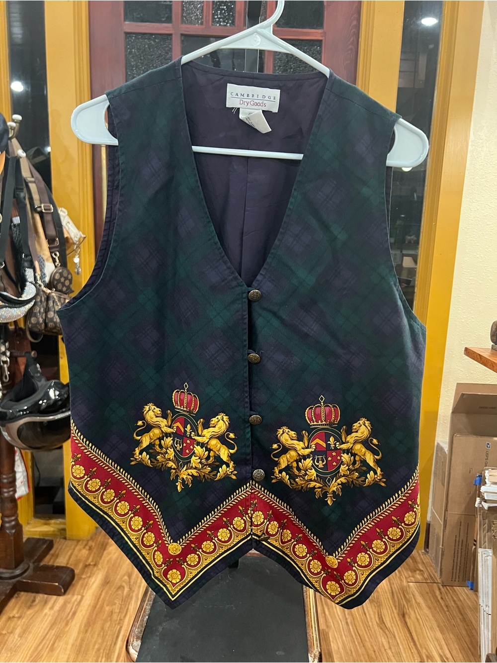 Cambridge Dry Goods Navy Lined Jacket with White Label